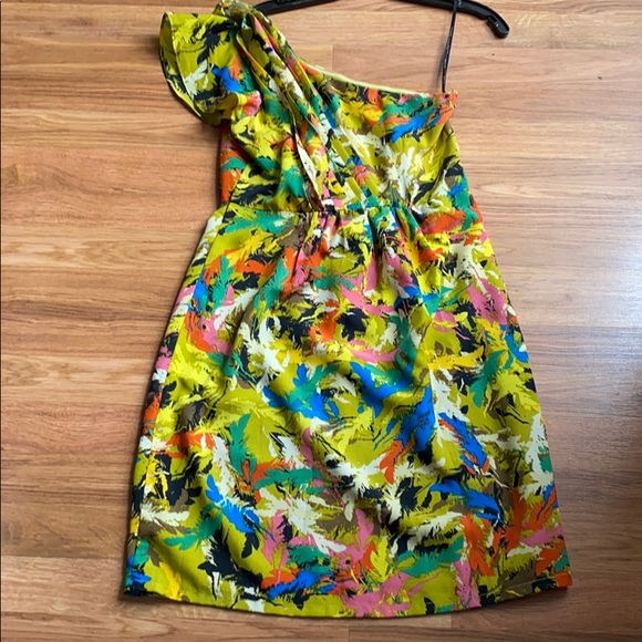 MM Couture yellow abstract dress, M - Picture 7 of 10